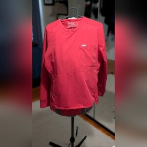 Figs Vibrant Red Technical Collection Scrub Set